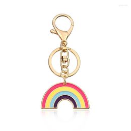 Keychains Cute Rainbow Keychians Keyrings Car Key Holder Bag Charm