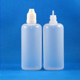 100 Sets/Lot 100ml Plastic Dropper Bottles Child Proof Long Thin Tip PE Safe For e Liquid Vapour Vapt Juice e-Liquide 100 ml Lxqop