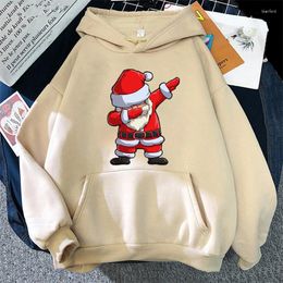 Men's Hoodies 2023 Autumn Winter Sweatshirts Christmas DAB Santa Long Sleeve Top Pullover Streetwear Fashion Ladies