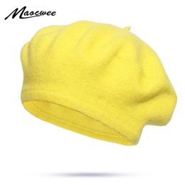 New Women Cotton Solid Color Berets Caps Spring and Autumn Female Men Beret Hat Breathable Fashion Outdoor Slouch Cap Wholesale