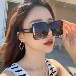 Brand large frame for women's family F's new Tiktok net red same glasses ins Korean sunglasses