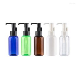 Storage Bottles 75ml Small Empty Plastic Oil Pump For Facial Cleanser Liquid Soap Cosmetic PET Containers Travel Packaging