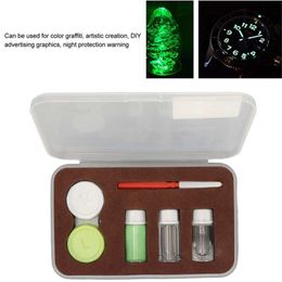 Kits Watch Luminous Fluorescent Powder Dark Pigment Powder Single Colour Monochromatic Watch Hour Minute Hand Luminous Liquid Tool