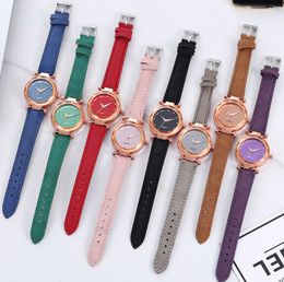 Women's Casual Watch watches high quality Leathe rluxury designer watch Strap Silver Diamond Quartz watch
