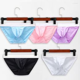 Underpants 5PCS Sexy Mens Briefs Jockstrap Bugle Pouch Sissy Underwear High Fork Gay Panties Cueca Calzoncillos Quick-drying Bikini Tanga