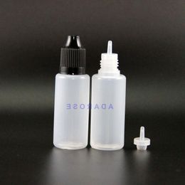 100 Pcs 15ML Plastic Dropper Bottles With Child Proof safe Caps & Tips Vapour Squeezable bottle long nipple Vrfnd