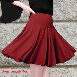 Stage Wear 56-90cm Waist Dance Sport Dresses Girls Latin Skirt Salsa Clothes Women Samba Costumes Tango For SaleStage