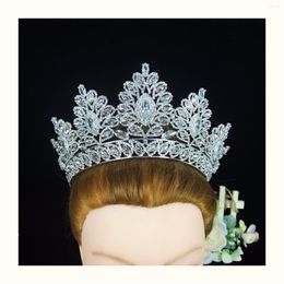 Headpieces Arrival 2023 Luxury Diamond Bride Crown Silver Gold Royal Coroncina Sposa Unique Bridal Hair Jewelry