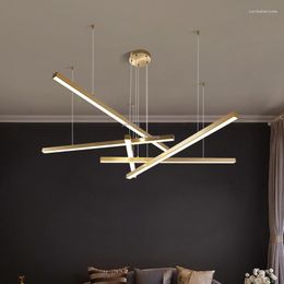 Chandeliers Minimalist Nordic LED Luster Pendant Lamp Modern Luxury Loft Decor Living Room Chandelier Lighting Kitchen Fixtures