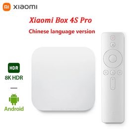Xiaomi Mijia Box 4 4S Pro 1.9GHz Amlogic Quad-core 5G WiFi BT Android 4K 8K HDR Smart Streaming Media Player Chinese Version