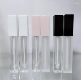 Storage Bottles 100Pcs 7ml Clear Frosted Lip Gloss Tubes Empty Lipgloss Container Refillable Glaze Tube Bottle For DIY Cosmetic SN