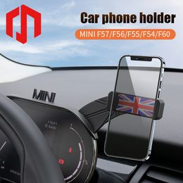 Phone Holder In Car Dashboard GPS Mount Stand For iPhone Telephone Support Mini Cooper Styling Accessories 2022 New