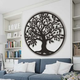Moda e criativa moderna arte de ferro decoração de árvore decoração de parede para casa decoração de metal simples