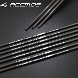 Bow Arrow 6-12pc ID3.2mm 40-Ton Carbon Arrow Shaft Spine 350 400 500 550 600 650 700 750 800 900 1000 for Recurve compound Bow ShootingHKD230626