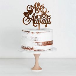 Festive Supplies Personalised Wedding Cake Topper Always After All This Time Custom Rustic