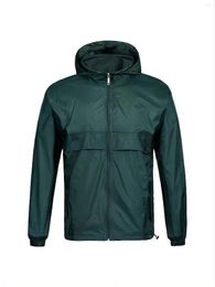 Men's Jackets Autumn&Winter Men Casual Waterproof Windproof Lightweight Breathable Rain Jacket Raincoat With Hooded S