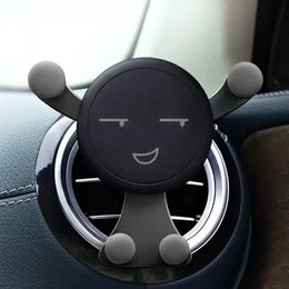 Car Phone Holder Air Vent Clip Smile Face Car Mobile Cell Phone Holder Bracket Car Accessories Suppliers