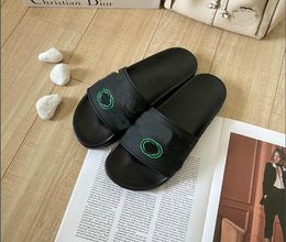 Designer Slippers For Mens Womens Fashion Classic Flat Summer Beach Shoes Man Scuffs Leather Rubber Flat Floral Flower Tiger Slides Sliders Big hes