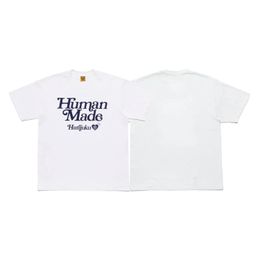 Letter Printed HUMAN MADE Mens T-Shirts 100% Cotton Comfortable Fabric Short Sleeved T shirt for Men Women S-2XL Japan Tide Brand Tee