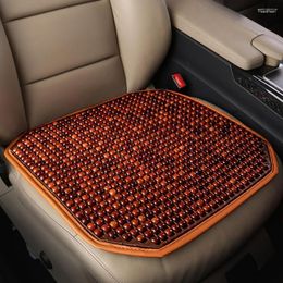 Car Seat Covers Pad Excellent Ventilation Summer Cool With Lumbar Support Wooden Bead Cover Cushion For Automobile