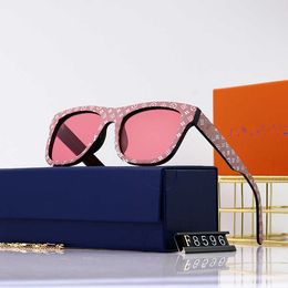 Brand New UV polarized men printed sunglasses for women internet red fashion glasses