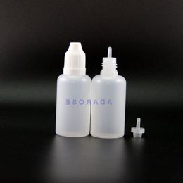 100 Pcs 30 ML LDPE PE Plastic Dropper Bottles With Child Proof Caps and Tips & Long Nipples Squeezable Kkuqf