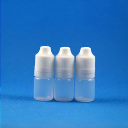 5ML LDPE Plastic Dropper Bottles 100PCS double proof bottles with Tamper proof & Child proof tips and caps Nktlv