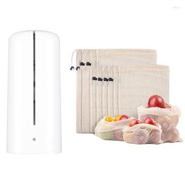 Shopping Bags Kf-Rechargeable Activated Oxygen Air Ozonizer USB & Reusable Produce For Fruit Veggies Fridge Organizing Toys