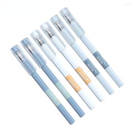 Student Homework Exams Neutral Pen Water Hexagonal Stem Bare Matte 0.5mm Signature Office Stationery