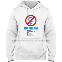 Men's Hoodies No Ma'am Al Bundy Comedy Tv Show Hoodie Sweater 6XL Big Size Cotton Trend Some Come Logo Bun End Om