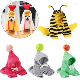 Dog Apparel Autumn Winter Cat Clothes Hoodies Cute Puppy Costume Pullover For Small Dogs Pomeranian Yorkshire Kitten Pet Clothing Outfit