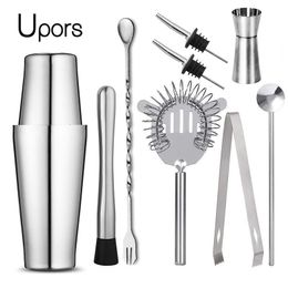 Bar Tools UPORS Boston Shaker Professional Stainless Steel Bartender Wine Cup Cocktail Mixer Martini Cocktail Shaker Bar Set 230625