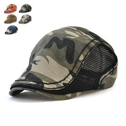 New Fashion Summer Jeans Cap for Men Women Washed Camouflage Denim Hat Casual Newsboy Outdoor Flat Caps Unisex Denim Berets Hats