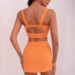 2023 Tight Sports Underwear Womens Breathable Shockproof Push-up Workout Sleeveless Nylon Small Sling Vest Bra