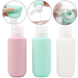 Storage Bottles 200ml Shampoo Container Silicone Refillable Bottle Lotion Squeeze Tube Travel Box Portable Size Makeup Tool Empty