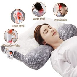 Pillow Super Ergonomic Orthopaedic All Sleeping Positions Cervical Contour Neck Protect Spine Back Shoulder Pain Relief 230626