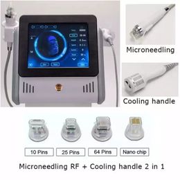 2 in1 RF Microneedling Machine Stretch Mark Remover Fractional Micro Needling Skin Tight Face Lift Beauty Salon