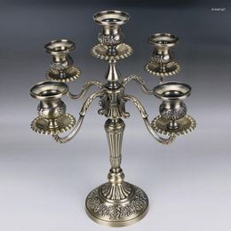 Candle Holders Romantic Candlelight Dinner Holder 5 Head Alloy Home Creative Decoration