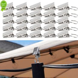 25/50/100pcs Curtain Rod Clips Durable Drapery Hook Metal Shower Curtain Rod Clip Rings Curtain Hook Clips Home Window Accessori