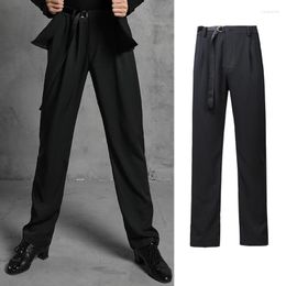Stage Wear 2023 Latin Dance Costumes Men Standard Ballroom Competition Pants Tango Tap Clothes Practise Trousers DNV14260