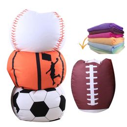Sports Ball Storage Bag Party Favour Baseball Football Rugby Basketball Large Capacity Bean Bag 18inch JN26