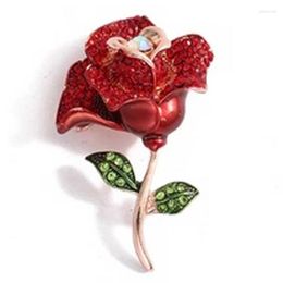 Brooches Stereoscopic Simulation Vintage Rose Brooch Niche Design High-end Corsage Anti Stray Valentine's Day Clothing Accessories