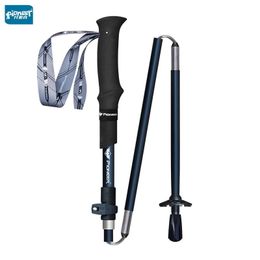 Sticks Pioneer Ultralight Carbon Fibre Trekking Poles Adjustable 5 Section Collapsible Nordic Walking sticks Camping Hiking Canes