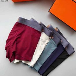 New Men Underpants Boxers Designer Man Underwear Solid Colour Sexy Breathable Mens Underwears HER Branded Boxer Comfortable Wear Three pieces in one box are optional