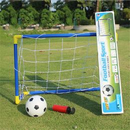 Other Sporting Goods Plastic Baby Folding Mini Football Goal Post Net Sets With Pump Kids Sport Indoor Outdoor Games Toys Child Birthday Gift 1 Set 230625