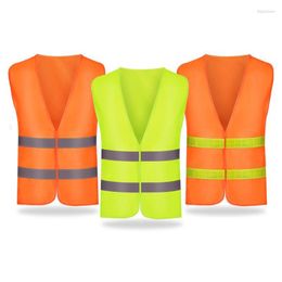 Motorcycle Apparel High Visibility Vest Waistcoat Safety With Reflective Strips Construction For Men Women Universal SizeMotorcycle