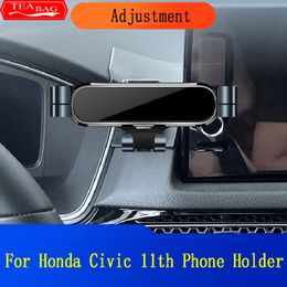 Adjustment Car Phone Holder for Honda Civic 11th Gen 2021 2022 Air Vent GPS Gravity Stand Special Mount Modification Accessories