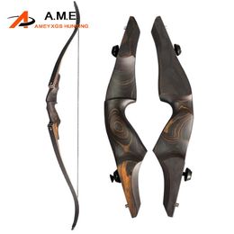 Bow Arrow 60inch 25-60lbs Archery Recurve Bow RH Wooden Riser Bamboo Core Limbs Outdoor Shooting Hunting Accessories American Hunting BowHKD230626