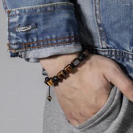 Charm Bracelets Volcanic Stone Crystal Cube Agate Woven Bracelet Unisex Multi-color Optional Natural Advanced Touch Gift