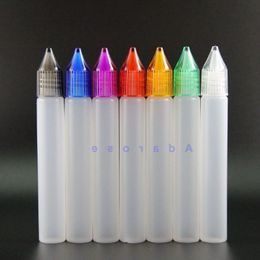 Unicorn dropper bottle 15ML 100 pcs/Lot Pen Sharp Nipple High Quality LDPE With plastic Colorful caps Otkxh